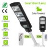 Solar Street Path Light Outdoor 180Leds Radar Sensor Remote Control Wireless Lamps Ip65 Waterproof Lighting For Garage Front Door Garden Pathway