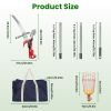 2-In-1 Pole Saw & Fruit Picker With 1.3-13Ft Extendable Stainless Steel Pole Manual Tree Pruner With 65Mn Steel Blade Storage Basket Bag