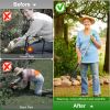 Aluminum Stand Up Weed Puller 38.97In without Bending Kneeling With 4 Claws For Lawn Yard Garden