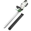 Cordless Rechargeable Hedge Bush Grass Shrub Trimmer 20in 21V with Dual-Action Blades 0.6In Cutting Diameter Safety Lock