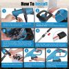 Battery Powered Tiller 800W 21V Cultivator 3.0Ah With 8.66" Width 6.69" Depth Manganese Steel Tines For Soil Cultivation Weeding Garden Lawn