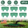 Planting Grow Rings 6Pcs 10In Adjustable For Outdoor Plants Interlocking Pp Plant Protection Rings With Hand Shovel Deep Watering Plant Guards