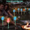 Solar Powered Tulip Garden Light Windmill Waterproof Landscape Stake Lamp Decorative Lawn Lights Garden Yard Driveway Walkway Patio