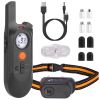 Dog Training Collar Ip65 984Ft Waterproof Pet Beep Vibration Electric Shock Collar 3 Channels Rechargeable Transmitter Receiver Trainer With Recording
