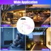 Solar Dragonfly Wind Chime 7 Color Changing Wind Chime For Outside Ipx4 Waterproof Outdoor Garden Yard Decor