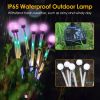 Solar Firefly Swaying Decorative Lights 2Pcs Ip65 Waterproof Landscape Pathway Stake Patio Yard Night Light