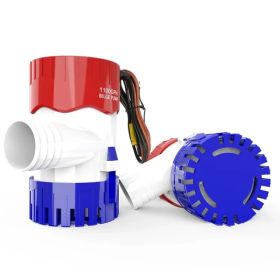 1100GPH 12V Electric Marine Submersible Bilge Sump Water For Boat 3  4Hose