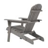 Outdoor Folding Hemlock Wood Adirondack Chairs With Pre-Assembled Backrest 2pcs 220 Lbs Capacity Patio Chairs Garden Backyard Porch Deck Fire