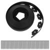 60Ft Non-Digging Plastic Garden Edging Kit Plastic Garden Border With 54 Spikes 2In Tall Border Edging For Garden Lawn Yard Flower Beds