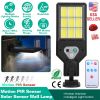 Solar Wall Light Outdoor 9 Cob Beads Pir Motion Sensor Remote Control Wireless Lamps Ip45 Waterproof Lighting For Garage Front Door Garden Pathway