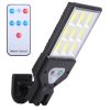 Solar Wall Light Outdoor 9 Cob Beads Pir Motion Sensor Remote Control Wireless Lamps Ip45 Waterproof Lighting For Garage Front Door Garden Pathway