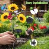 Solar Sunflower Lights Outdoor Waterproof Warm White Lights With 2 Lighting Modes Ip44 Decorative Solar Flower Lights For Yard Patio Porch Garden