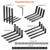 Planter Box Brackets Adjustable 4Pcs Flower Box Holders Window Boxes Planters Hooks No Drill Railing Planter Mounts For Windowsills Gardens Fences