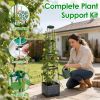 2Pack Raised Garden Bed Boxes With Trellis 56" Tomato Self-Watering Planter Box Indoor Outdoor With 4 Adjustable Heights 10 Clips 65Ft Ties For Climbi