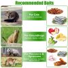 Humane Trap Cage With Waterproof Cover Gloves Catch Release Live Animal Rodent Cage Collapsible Galvanized Wire For Raccoons Beavers Groundhogs