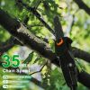 Cordless Pole 6In Saw 7.4Ft Maximum Extendable Length 35Ft/S Speed Electric Pole Chainsaw 2Pcs 3.0Ah Batteries And Charger Included Pruning Trimming