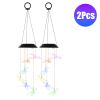 Solar Dragonfly Wind Chime 7 Color Changing Wind Chime For Outside Ipx4 Waterproof Outdoor Garden Yard Decor