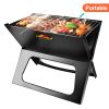 Portable Bbq Barbecue Grill Foldable Charcoal Grill Camping Garden Outdoor Travel