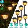 Solar Powered Stake Outdoor Light Decorative Landscape Lamp 6Pack Ip45 Waterproof Auto On Off Outdoor Light For Pathway Garden Yard Patio