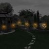 Solar Powered Moon Star Lamp Ip54 Waterproof Decorative Lamp Crackle Glass Globe Stake Iron Lights For Garden Lawn Yard Driveway