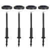 Solar Color Changing Ornamental Light 4Packs Landscape Stake Light For Yard Patio Lawn Pathway Garden