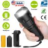 Led Rechargeable Flashlight Zoomable Aluminum Alloy Flashlight Torch W/High Low Strobe Night Light For Night Walking Adventure Searching