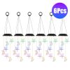 Solar Moon & Star 7 Color Changing Outside Wind Chimes 2Pack Ipx4 Waterproof Outdoor Garden Yard Decor Porch