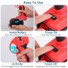 Cordless Rechargeable Pruning Shears 21V 40mm 1.57 in Tree Branch Cutter With 2 Batteries Sharpening Stone Garden Backyard Hedge