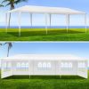 Outdoor Waterproof Canopy Gazebo Patio Party Tent With 6 Window Sidewalls 30′L × 10′W × 8.2′H , 2 Zipper Walls For Wedding, Backyard Event & Temporary