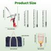 2-In-1 Pole Saw & Fruit Picker With 1.3-9.6Ft Extendable Stainless Steel Pole Manual Tree Pruner With 65Mn Steel Blade Fruit Picking Basket