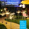 Solar Powered Starburst / Firework Lights 240 Led Garden Path Decor Lights 2Pcs