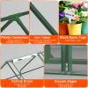 Portable Mini Greenhouse With Roll-Up Zipper Doors Waterproof Uv-Resistant Pvc Cover Hot House For Indoor Outdoor Garden Patio Backyard 70.86*33.46*37