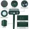 Ultrasonic Animal Repeller Solar Powered Motion Sensor Repellent Ipx4 Waterproof Outdoor For Farm Garden Yard Repelling Deer Raccoon Cat Dog Rabbit Sq