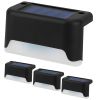 Solar Powered Led Outdoor Lights Ip55 Waterproof Dusk To Dawn Sensor Fence Lamps For Stairs Yard Railing Gardening